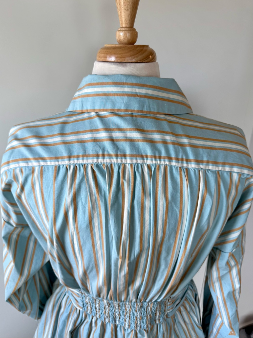 Anthropologie Striped High Low A-Line Mini Shirt Dress M NWT - Picture 10 of 16